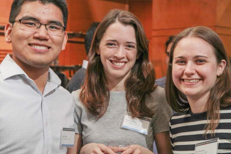 MIT Amgen Scholars alumni (left to right): Suan Tuang, 2012 Amgen Scholar; Kathleen White, 2012 Amgen Scholar; Amy Rabideau, 2009 Amgen Scholar