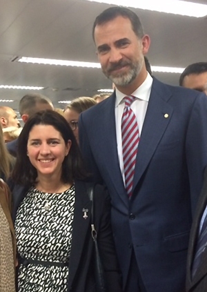 MIT-Spain co-director Mercedes Balcells-Camps meets with King Philip VI of Spain.