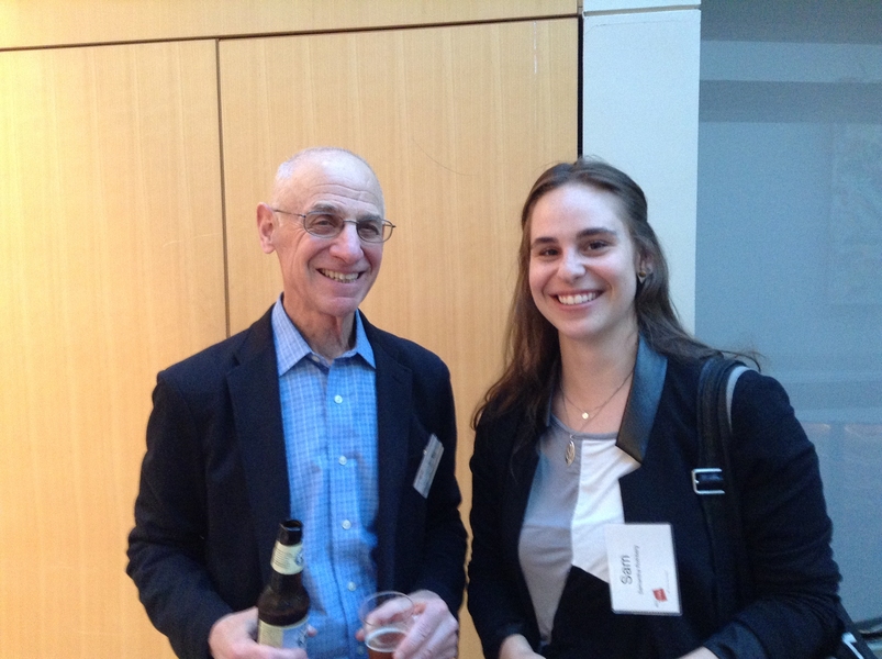 Jan Hyde ’62 (left) and Samantha Rothberg of the New York City Economic Development Corporation