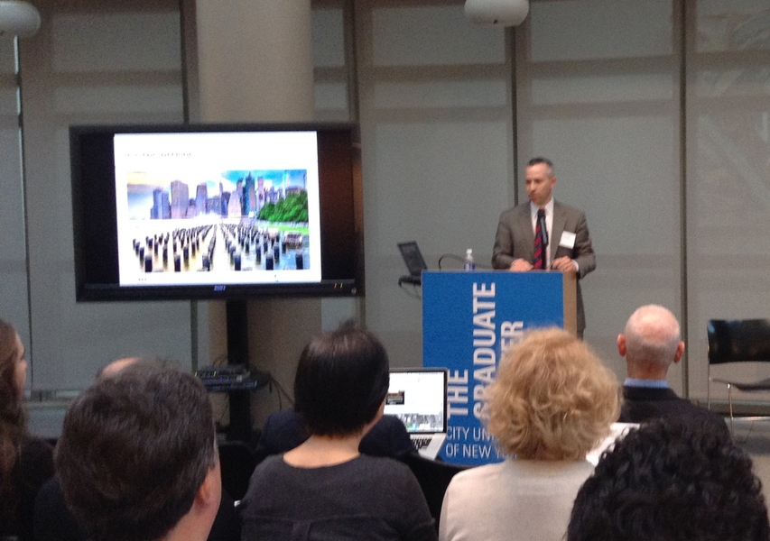 Dan Zarrilli MS '99, director of the New York City Office of Recovery and Resiliency, opened the event with stimulating remarks about preparing his city for the future.