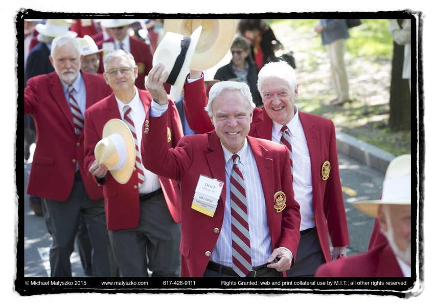 The 50th reunion Class of 1965 continued a long-standing tradition of leading the MIT Commencement procession into Killian Court.