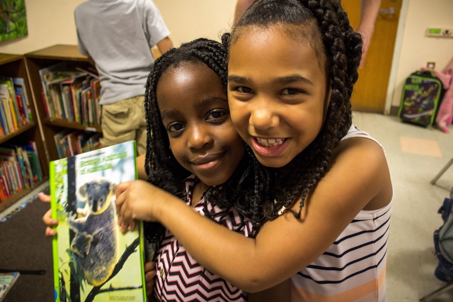 MIT students in the ReachOut program tutor children at East End House in Cambridge, Massachusetts.