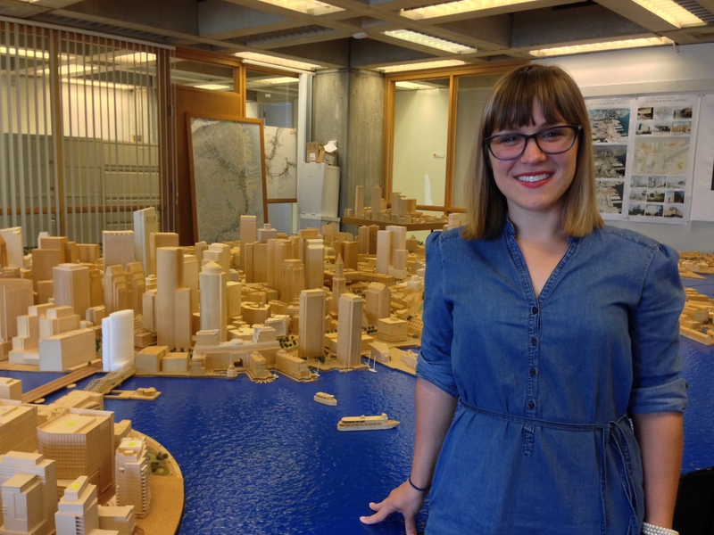 Catie Ferrara, a graduate student in urban studies and planning, is working with the Boston Redevelopment Authority this summer on new and creative ways to work with residents in planning the future of their neighborhoods.