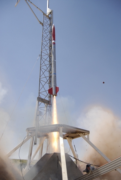 The MIT Rocket Team's entry reached an altitude of 9,690 feet — just a few hundred feet shy of the 10,000-foot goal.