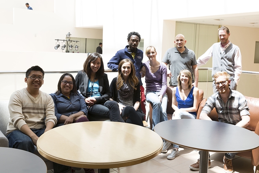 Professor Kae Tye (third from left) with graduate students
