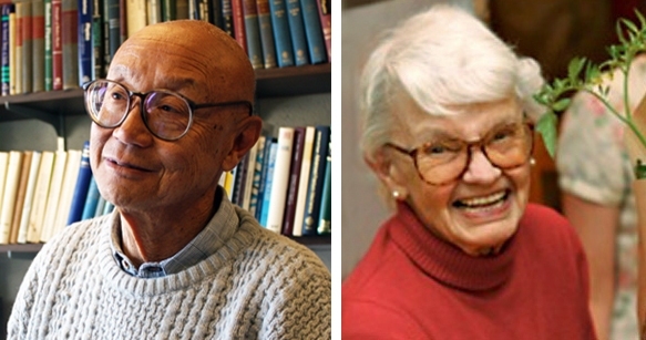 Professor Emeritus Sidney Yip (left) and Professor Emerita Judith Jarvis Thomson