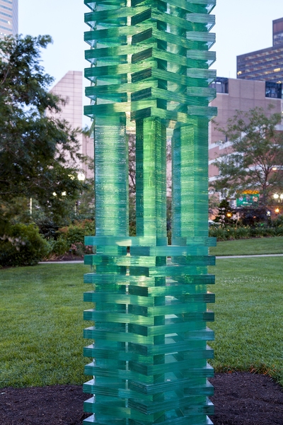 Referencing both a periscope and a lighthouse, Cristina Parreño’s tower invokes the Boston Greenway’s infrastructural and maritime history. The various projects in the exhibition, write the Design Biennial Boston’s curators, “share a deep fascination with production processes — from material exploration to techniques of fabrication — as well as a parallel engagement with the public in...