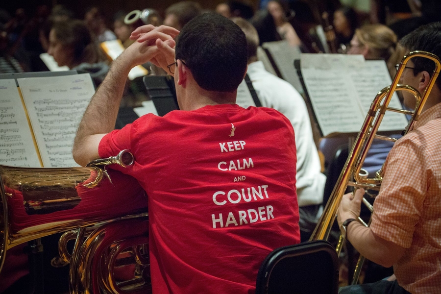 MIT Symphony Orchestra rehearsal