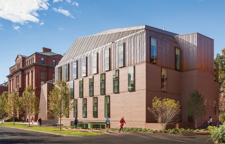 The Tozzer Building’s new design acknowledges the aesthetic environment of the surrounding brick buildings on Harvard’s campus, but transcends this potential limitation with the novel approach to the digitally designed entryway.