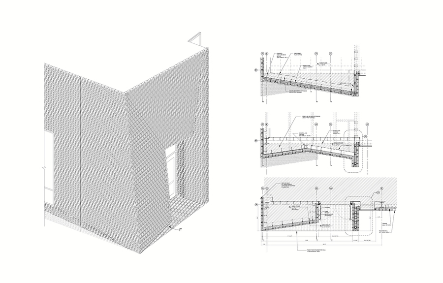 “We designed this façade on the computer,” says Kennedy. “But we verified the design with local masons, and real bricks. Then we went back to the computer to modify our design. Physical materials have properties and subtle differences that even the most sophisticated computations can’t capture on their own.”