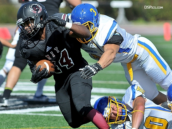 Two student football players