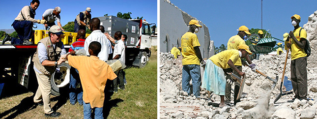 In 2010, staff from Lincoln Laboratory provided data analysis of the vast amounts of information collected in the aftermath of the hugely destructive Haiti earthquake. Analysis results helped the U.S. Southern Command coordinate with other agencies to direct cleanup operations.  