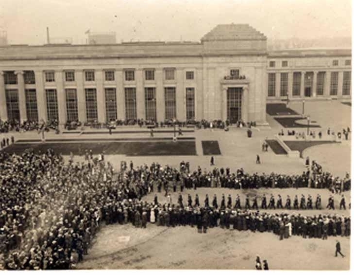 Dedication procession, July 1916
