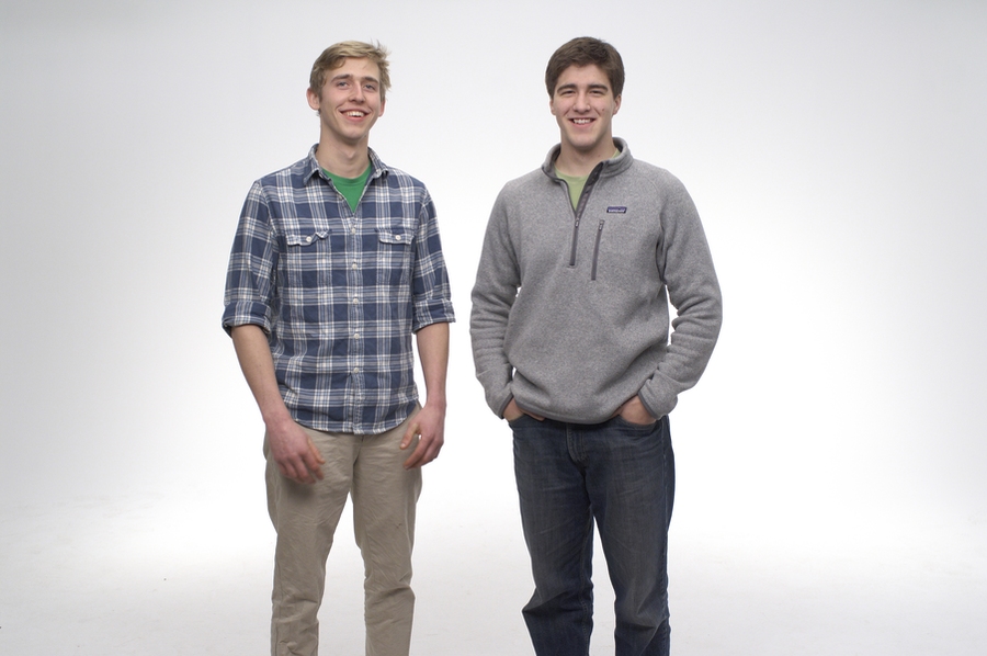 Jamie Byron ’13 (left) and Gabe Blanchet ’14, founders of Grove