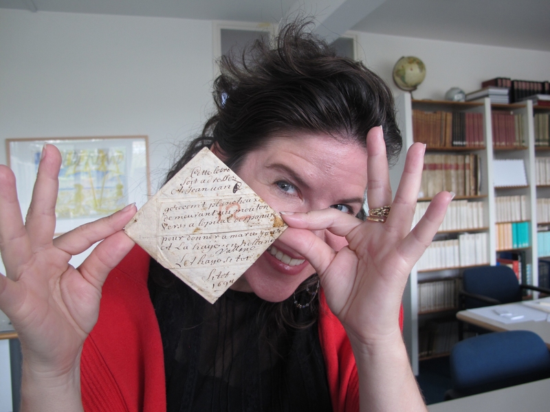 Jana Dambrogio, the Thomas F. Peterson (1957) Conservator at MIT Libraries