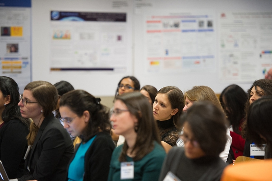 Attendees listened to research presentations from their peers.