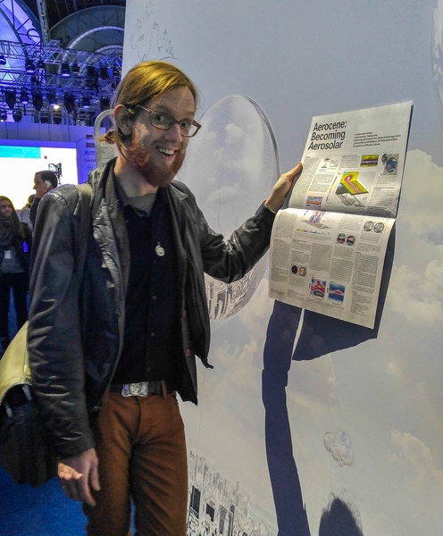 EAPS research associate Bill McKenna at "Aerocene."