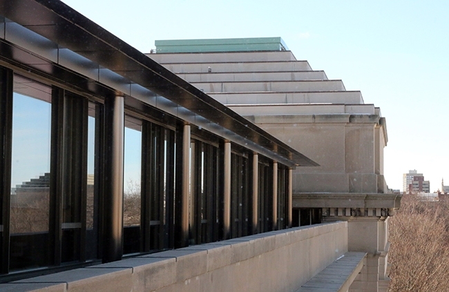A new fourth-floor penthouse adds approximately 14,000 square feet of space to the Department of Mathematics.