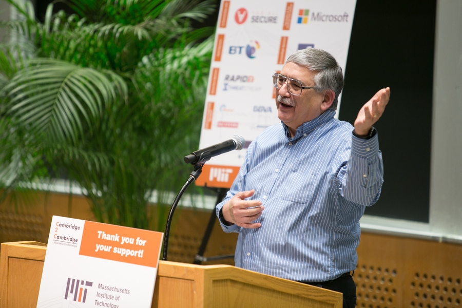 CSAIL principal research scientist Howard Shrobe spoke at the C2C event on why cybersecurity researchers need to collaborate across borders.