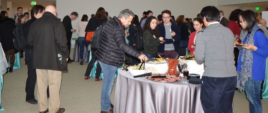 After the event, guests stayed for an evening wine, cheese, and jazz reception.