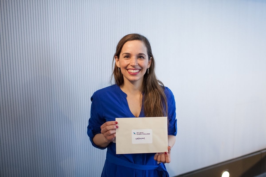 Grand-prize winner Malena Gonzalez of ValueMe.