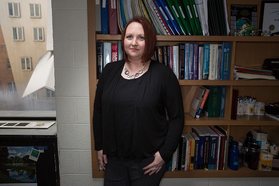 Colette Heald describes her current work as “trying to understand the sources, transformation, and impact of gases and particles in the atmosphere, which is very dynamic with a lot of chemical compounds that interact.”