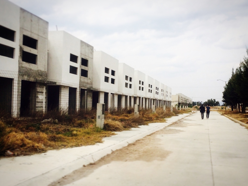 Abandoned housing in Zumpango, Mexico, within the Greater Mexico City area
