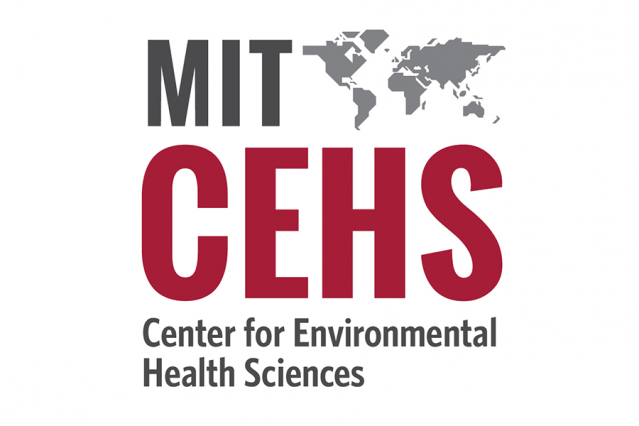 MIT Center for Environmental Health Services logo with rendering of the seven continents on right