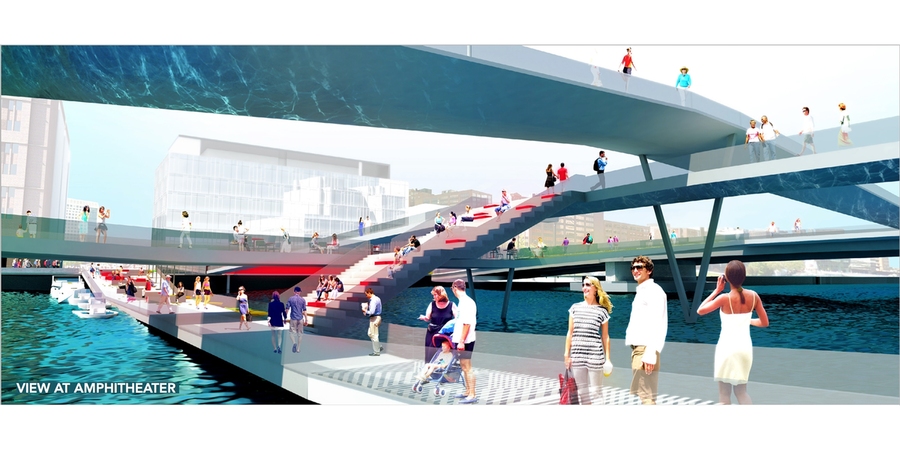 +(plus) Bridge proposal, view at amphitheater