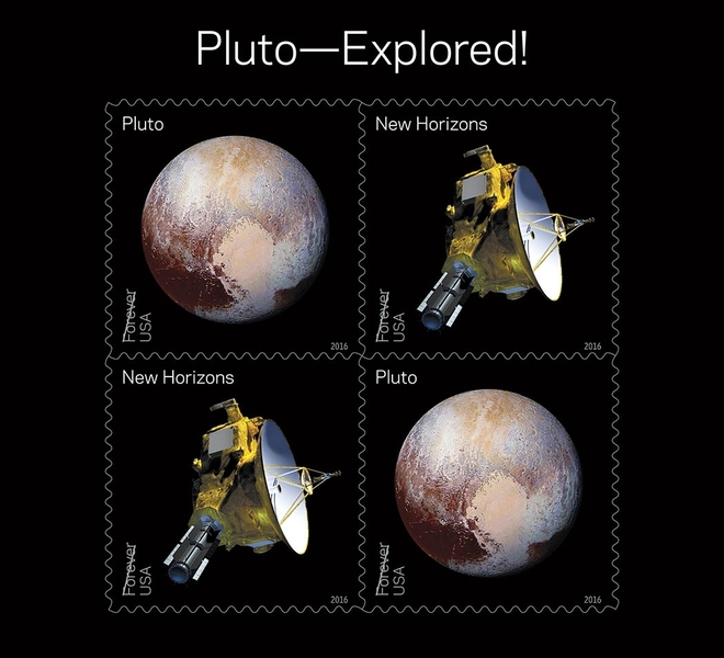 New Horizons' historic mission was commemorated this year with U.S. Postal Service stamps.