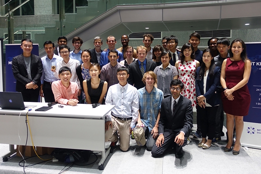 Students from MIT and Hong Kong attended the MIT Kickstart Showcase. 