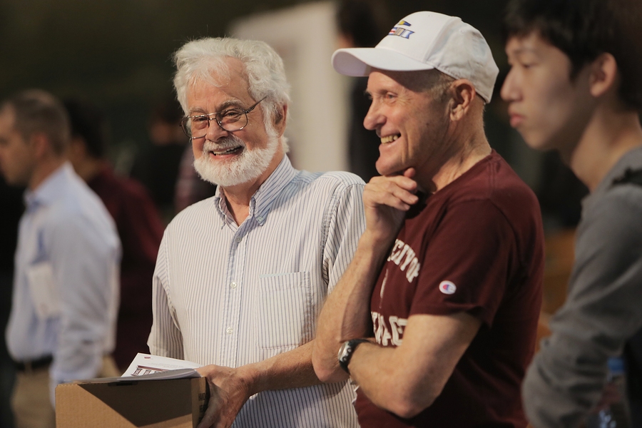 Alum Davis Russell '64 (left) and David Flanagan ’64 enjoyed their MERE experience.