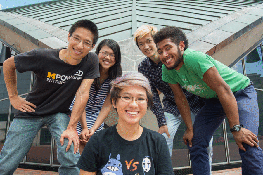 Caroline Mak (center bottom) said she was inspired to create an easier way to register to vote after her personal frustration in running a voter registration drive in Lobby 7 during Independent Activities Period (IAP) last January. She never knew if those who filled out a form actually voted, or if they took one to go, actually mailed it.