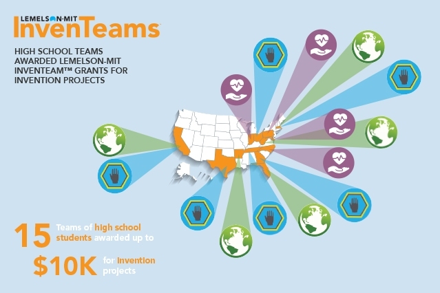 The 2016-2017 MIT-Lemelson InvenTeams hail from around the United States.
