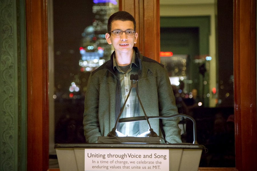 First-year graduate student Amro Alshareef said, "We here at MIT are a family of innovators, and that’s not going to change just because some of us voted one way or another.”