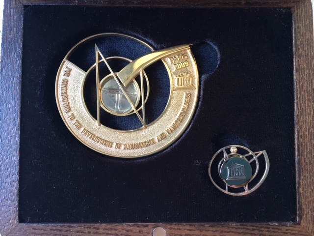 MIT's UNESCO Medal for contributions to the development of nanoscience and nanotechnologies will be housed in the new MIT.nano building.