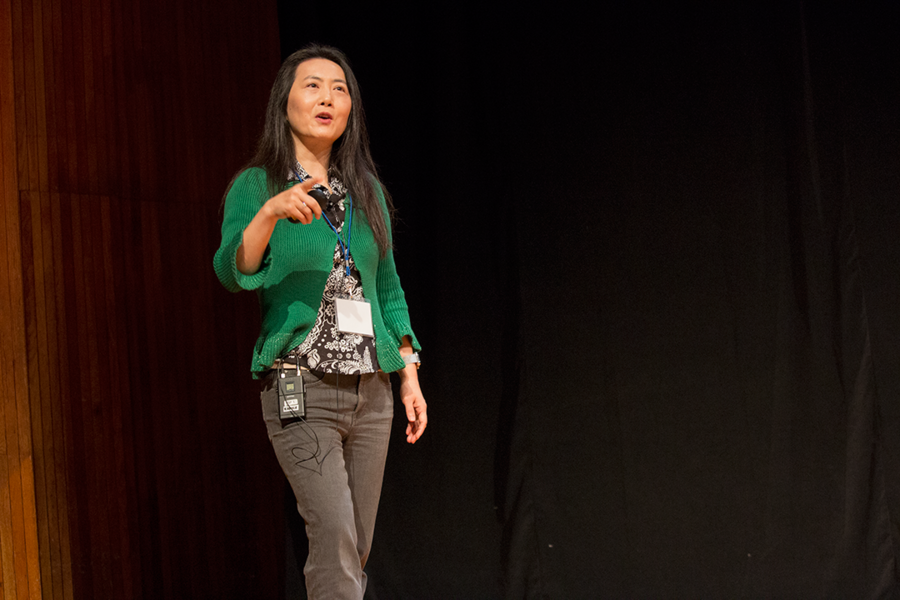 Yang Shao-Horn, the W.M. Keck Professor of Energy at MIT, wants to increase battery power by using ligand redox such as oxygen or sulfur to potentially double or triple the amount of stored energy. “We can move beyond lithium ion batteries,” she tells the Materials Day Symposium.