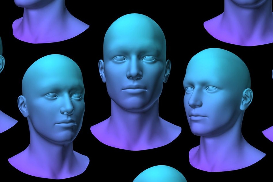 can the brain create faces