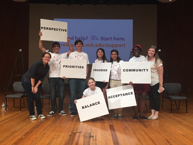The "By Students, For Students" forum, featuring (left to right): senior Yukino Nagai, senior Harry Bleyan, junior Mason Grimshaw, senior Niki Tubacki, senior Flora Liu, senior Jahnavi Kalpathy, junior Bettina Arkhurst, and Meghan Campbell, staff associate in the Office of Student Support Services (S3). 