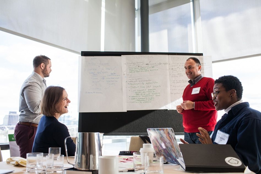 The “ClimAdapt” team included  Matthew Robayna, a graduate student in urban studies and planning; Heidi Nepf, a professor of civil and environmental engineering and MacVicar Faculty Fellow; Germán Orrego, PhD, SM in the Environmental Health Department at Harvard University’s T.H. Chan School of Public Health; and Cynthia Odu, an undergraduate in urban studies and planning.