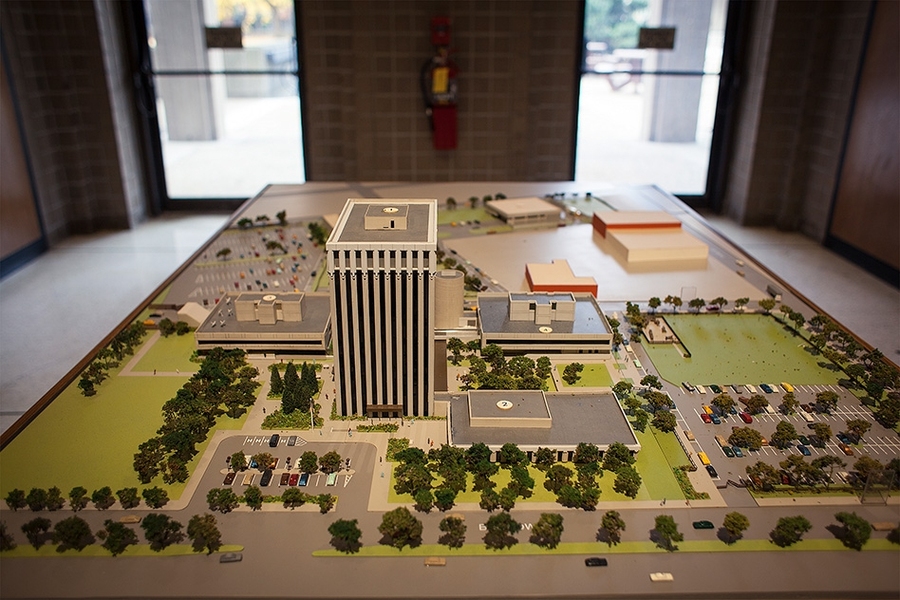 A model of the Volpe Center campus