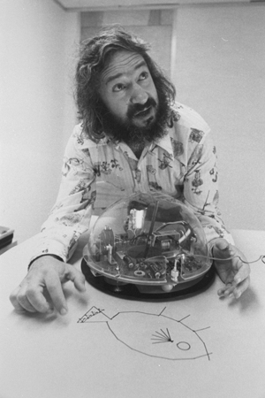 Seymour Papert invented this small mobile robot, called the "Logo Turtle," for children’s play and problem-solving.