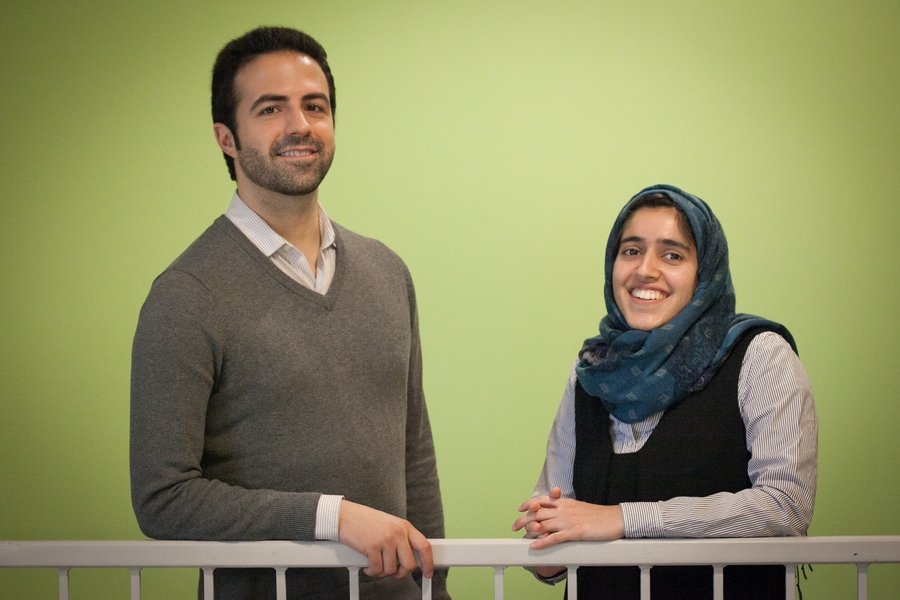 PhD candidate Mohammad Ghassemi (left) and graduate student Tuka Alhanai