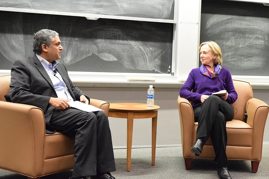StartMIT lead organizer and EECS department head Anantha Chandrakasan has a fireside chat with Susan Hockfield, former president of MIT, about leadership.
