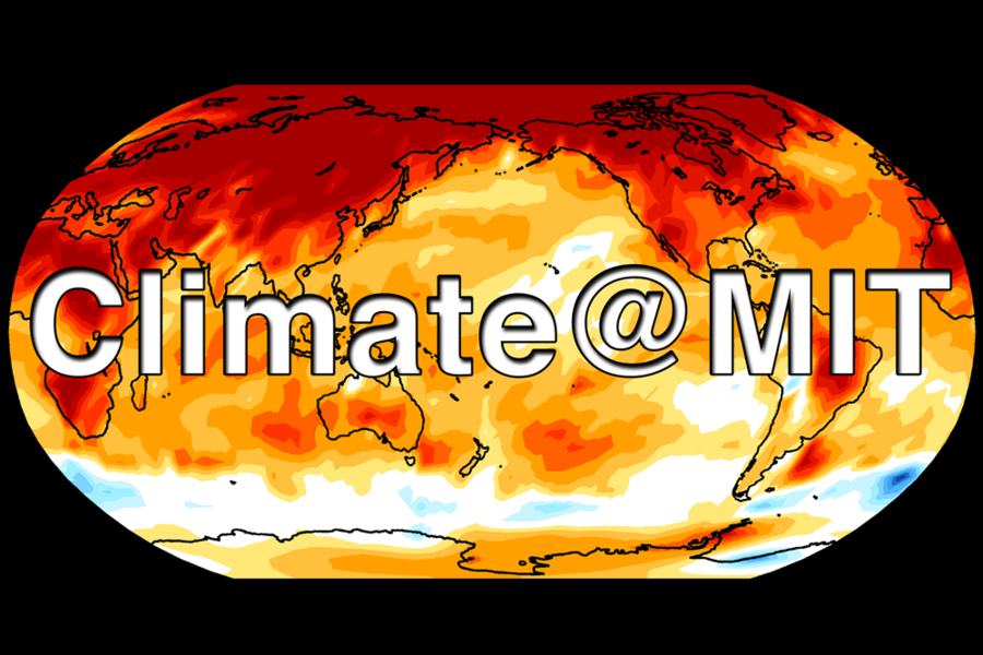 Meridian thermal map and "Climate@MIT" in white text