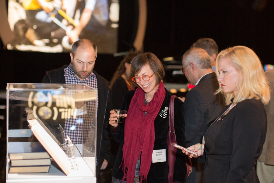 Guests explored exhibits highlighting MIT invention and innovation ahead of the program.