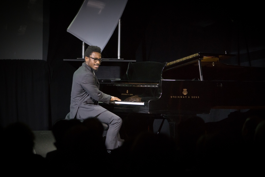 Stephen Allsop PhD ’16, a postdoc in cognitive neuroscience at MIT’s Tye Laboratory and an accomplished jazz pianist, began the program with a reflection on science and the magic of learning.  