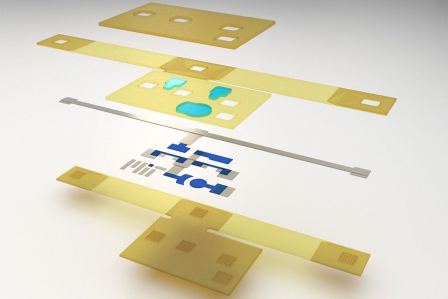 The components that make up the printable device.