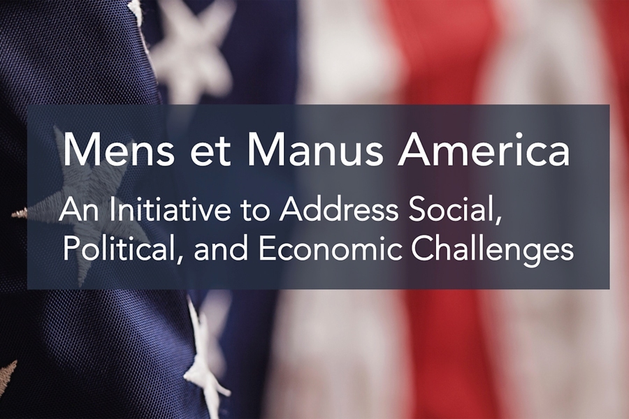 "This initiative is something that is right at the heart of what MIT stands for," says Professor Thomas Kochan, who moderated the launch event of a new project called Mens et Manus America. "We believe in solving important problems, contributing collectively wherever we can."