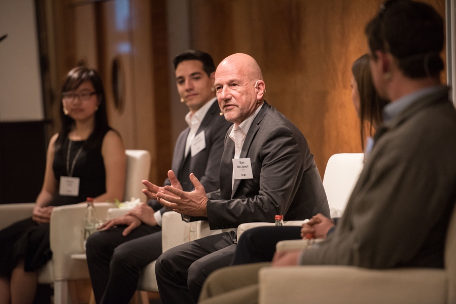 MIT professor and head of the Department of Urban Studies and Planning Eran Ben-Joseph moderated a panel discussion with current undergraduate and graduate students.
